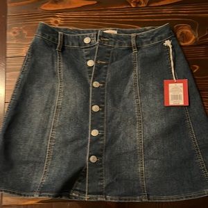 Target jean skirt buttons all the way down NWT